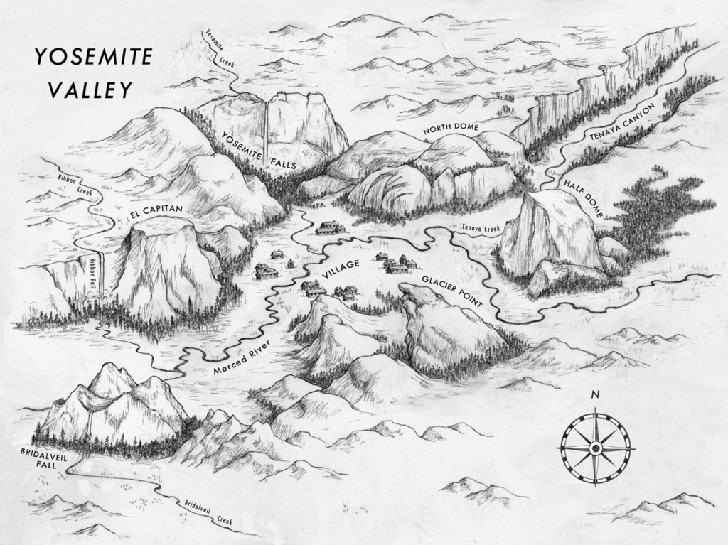 Wolf Keepers Yosemite map Broach Ratterree